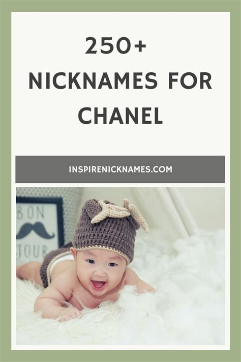 chanel nicknames|Nicknames For Chanel: Creative And Fun Ways To Refer To This .